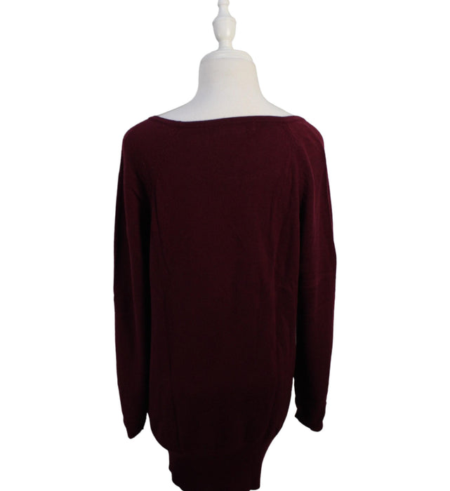 A Burgundy Knit Sweaters from Mayarya in size L for maternity. (Back View)