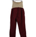 A Red Casual Pants from A Pea in the Pod in size L for maternity. (Back View)