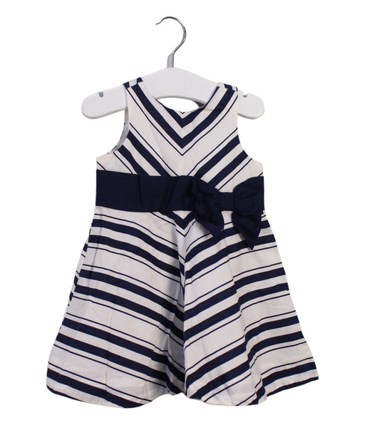 A White Sleeveless Dresses from Janie & Jack in size 3-6M for girl. (Front View)
