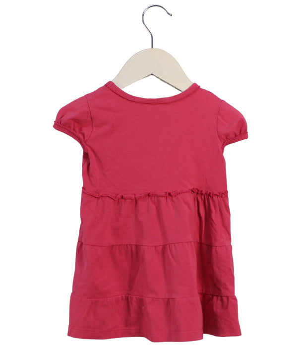 A Pink Short Sleeve Dresses from Steiff in size 3T for girl. (Back View)