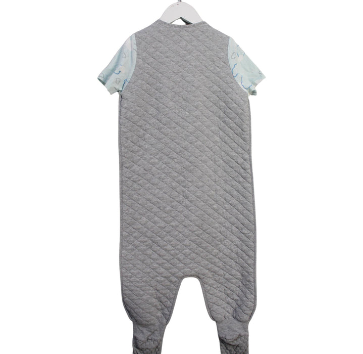 A Grey Sleepsacs from Love To Dream in size 4T for boy. (Back View)