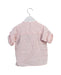 A Pink Short Sleeve Tops from Laranjinha in size 12-18M for girl. (Back View)