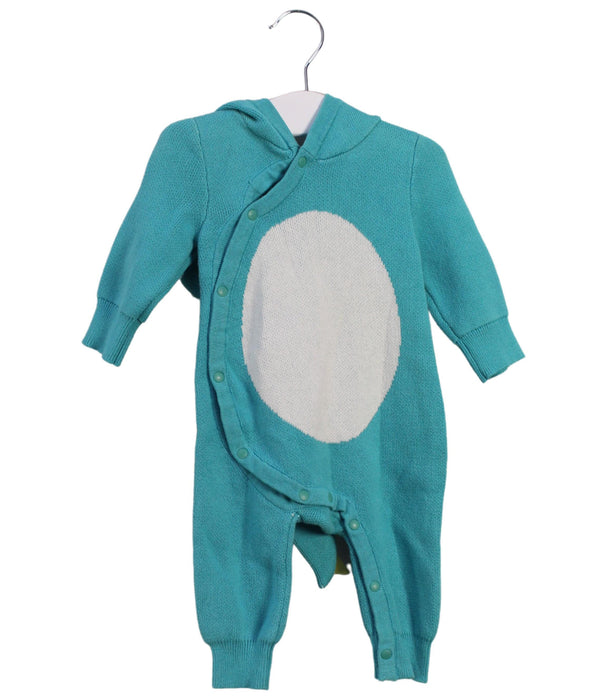 A Blue Long Sleeve Jumpsuits from CIGOGNE Bébé in size 0-3M for boy. (Front View)