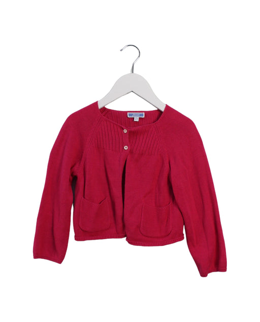 A Pink Cardigans from Jacadi in size 3T for girl. (Front View)