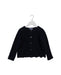A Black Cardigans from Jacadi in size 6T for girl. (Front View)