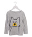 A Grey Long Sleeve T Shirts from Seed in size 6T for boy. (Front View)