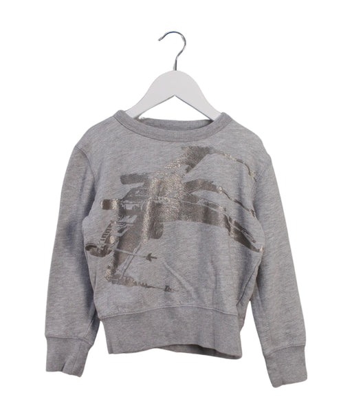 A Grey Crewneck Sweatshirts from Crewcuts in size 6T for boy. (Front View)
