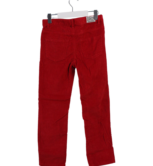 A Red Casual Pants from Petit Bateau in size 8Y for girl. (Back View)