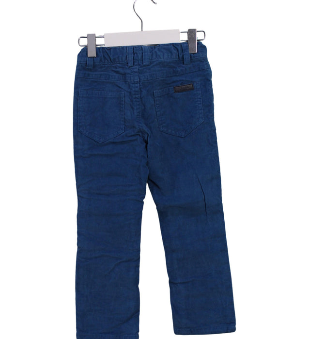 A Blue Casual Pants from Jacadi in size 4T for boy. (Back View)