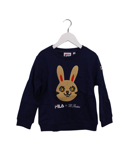 A Blue Crewneck Sweatshirts from Fila in size 4T for boy. (Front View)