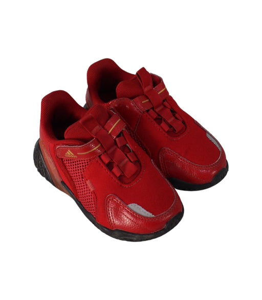 A Red Sneakers from Adidas in size 3T for boy. (Front View)