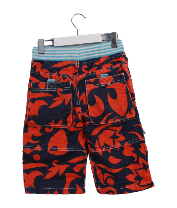 A Orange Shorts from Boden in size 6T for boy. (Back View)