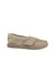 A Beige Slip Ons from Toms in size 18-24M for neutral. (Back View)