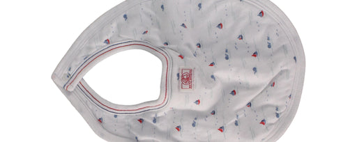 A White Bibs from Petit Bateau in size O/S for boy. (Front View)