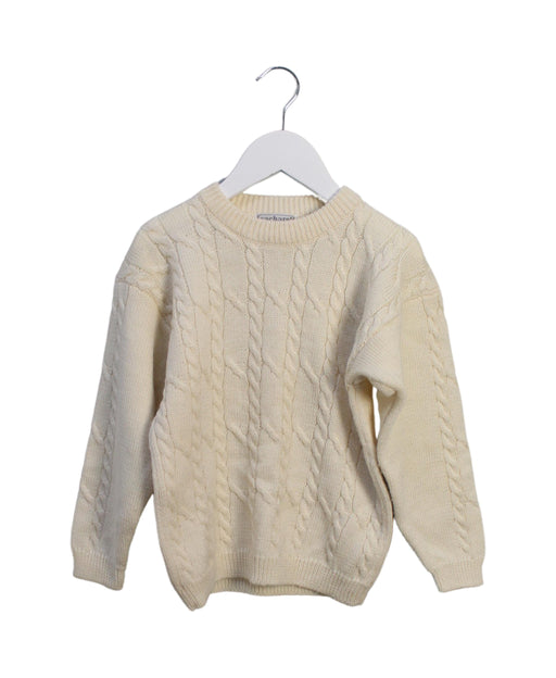 A Beige Knit Sweaters from Cacharel in size 6T for girl. (Front View)