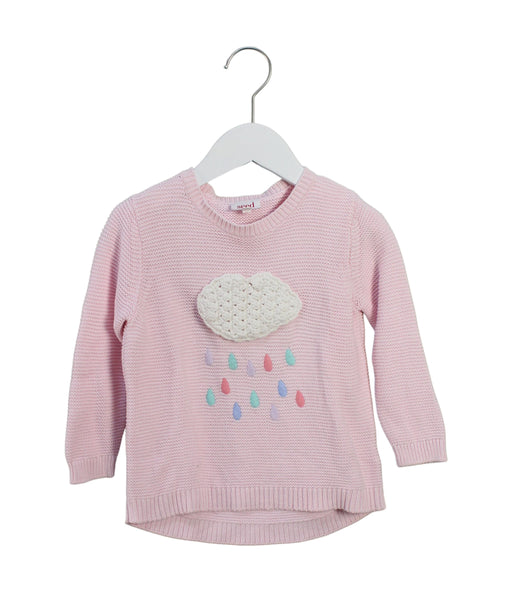 A Pink Knit Sweaters from Seed in size 3T for girl. (Front View)