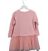 A Pink Long Sleeve Dresses from Seed in size 5T for girl. (Back View)