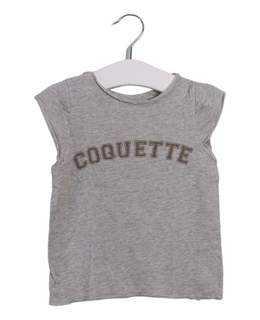 A Grey Sleeveless Tops from Louis Louise in size 2T for boy. (Front View)