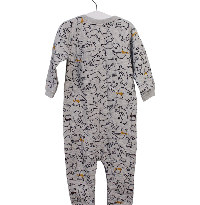 A Grey Long Sleeve Jumpsuits from Petit Bateau in size 18-24M for neutral. (Back View)