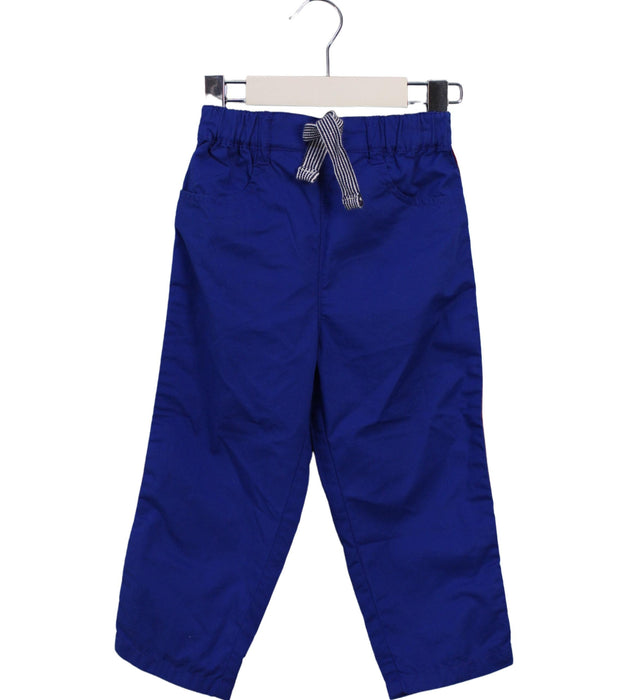 A Blue Casual Pants from Petit Bateau in size 3T for boy. (Front View)