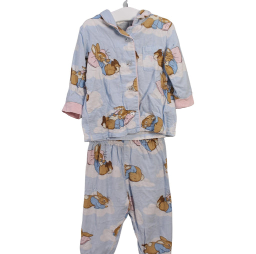 A Blue Pyjama Sets from Peter Alexander in size 12-18M for boy. (Front View)