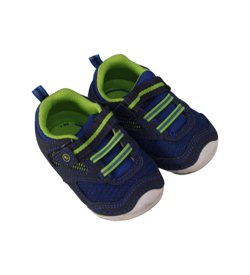 A Navy Sneakers from Stride Rite in size 12-18M for boy. (Front View)