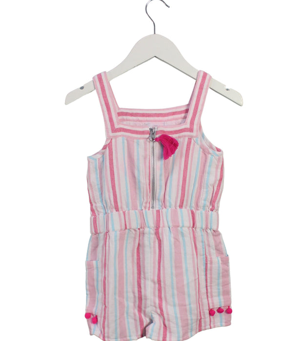 A Pink Sleeveless Rompers from Egg by Susan Lazar in size 6T for girl. (Back View)