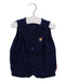 A Navy Outerwear Vests from Miki House in size 12-18M for boy. (Front View)