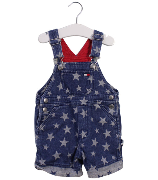 A Blue Overall Shorts from Tommy Hilfiger in size 6-12M for boy. (Front View)