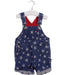 A Blue Overall Shorts from Tommy Hilfiger in size 6-12M for boy. (Front View)