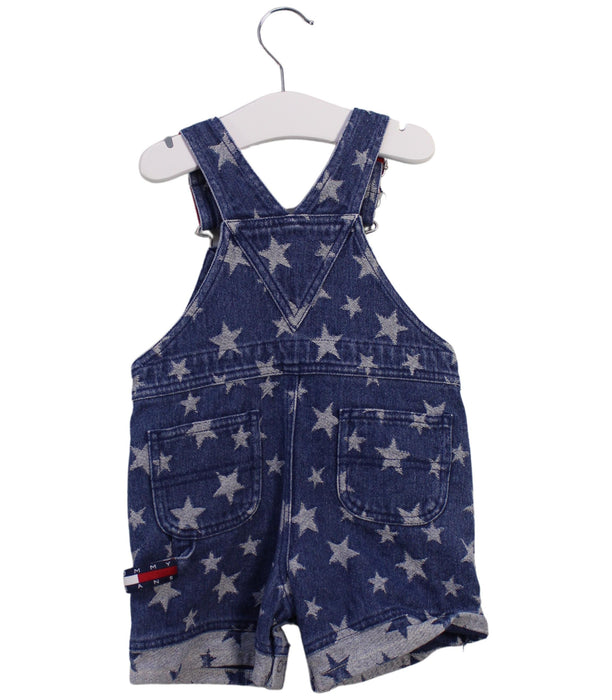 A Blue Overall Shorts from Tommy Hilfiger in size 6-12M for boy. (Back View)