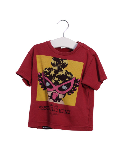 A Red Short Sleeve T Shirts from Hysteric Mini in size 18-24M for boy. (Front View)