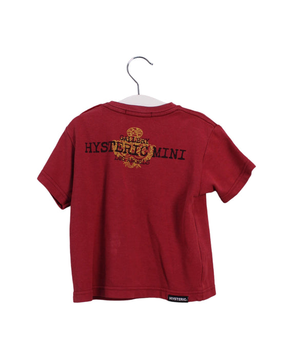 A Red Short Sleeve T Shirts from Hysteric Mini in size 18-24M for boy. (Back View)