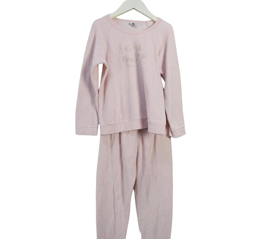 A Pink Pyjama Sets from Petit Bateau in size 8Y for girl. (Front View)