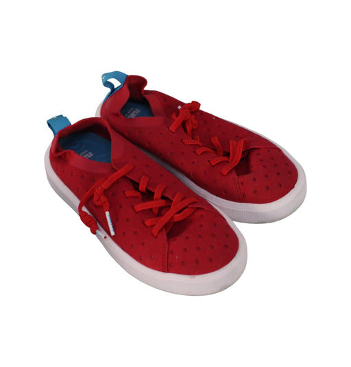 A Red Sneakers from Native Shoes in size 6T for boy. (Front View)