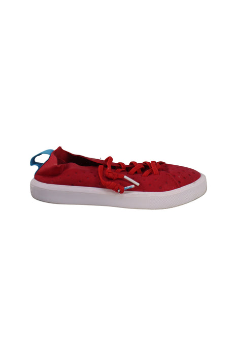 A Red Sneakers from Native Shoes in size 6T for boy. (Back View)