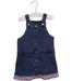 A Blue Overall Dresses from Seed in size 2T for girl. (Front View)