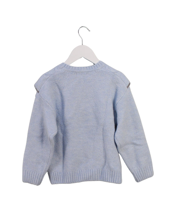 A Blue Knit Sweaters from Balabala in size 4T for girl. (Back View)
