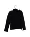 A Black Long Sleeve Tops from Momonittu in size 6T for girl. (Back View)