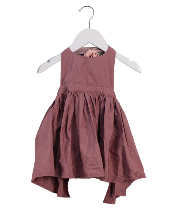 A Purple Sleeveless Dresses from MarlMarl in size 12-18M for girl. (Front View)