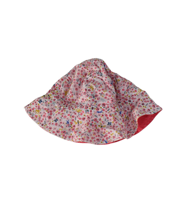 A Pink Sun Hats from Petit Bateau in size O/S for girl. (Back View)
