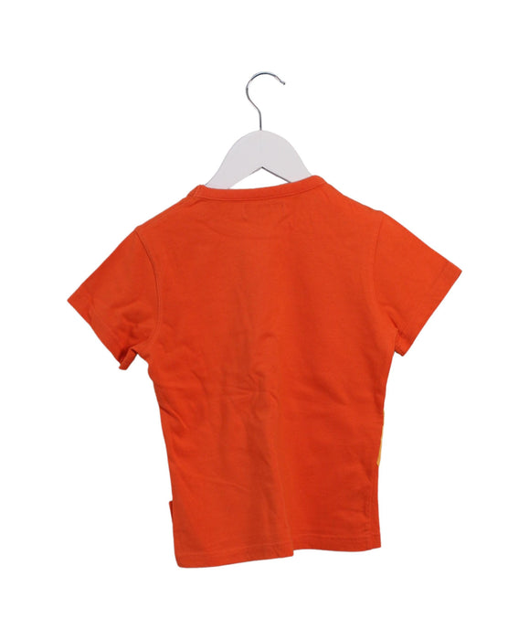 A Orange Short Sleeve T Shirts from Chickeeduck in size 5T for girl. (Back View)
