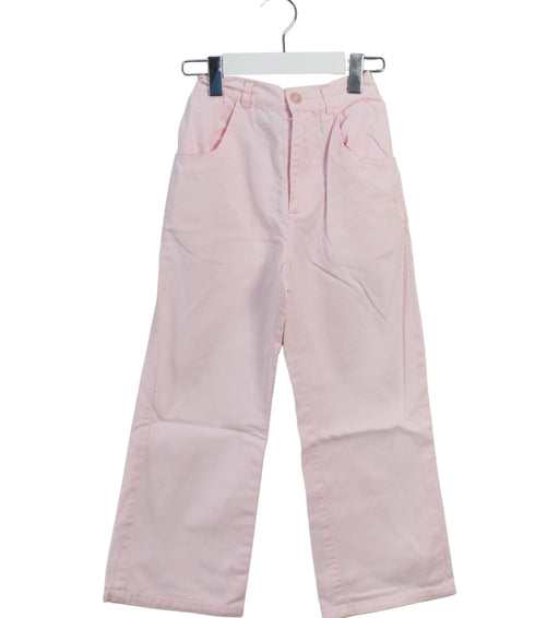 A Pink Casual Pants from Chickeeduck in size 5T for girl. (Front View)