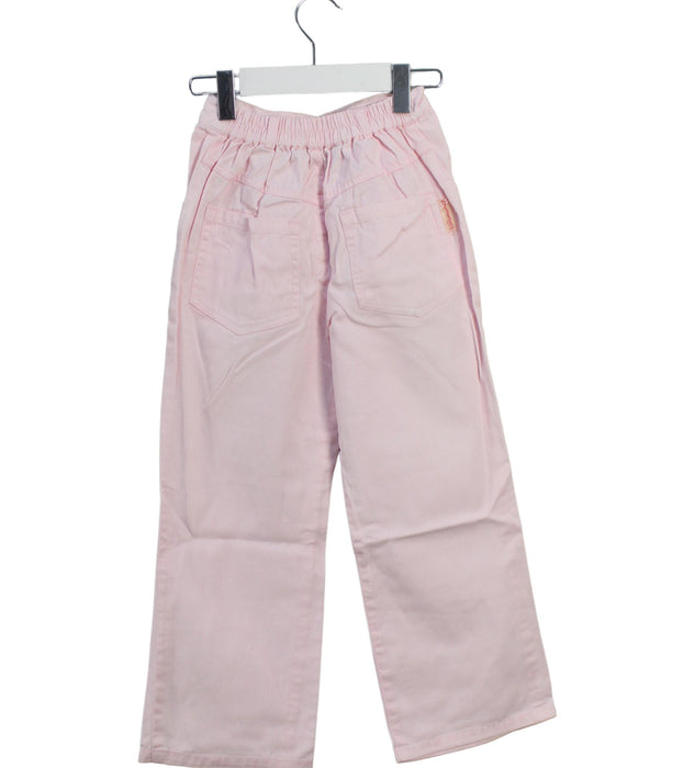 A Pink Casual Pants from Chickeeduck in size 5T for girl. (Back View)