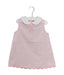 A Pink Sleeveless Tops from Chickeeduck in size 6-12M for girl. (Front View)