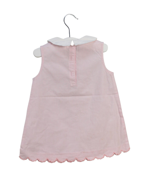 A Pink Sleeveless Tops from Chickeeduck in size 6-12M for girl. (Back View)
