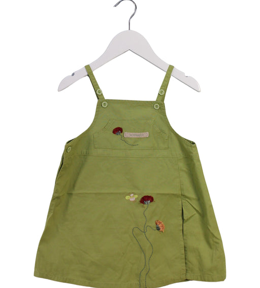A Green Dress Sets from La Compagnie des Petits in size 3T for girl. (Front View)
