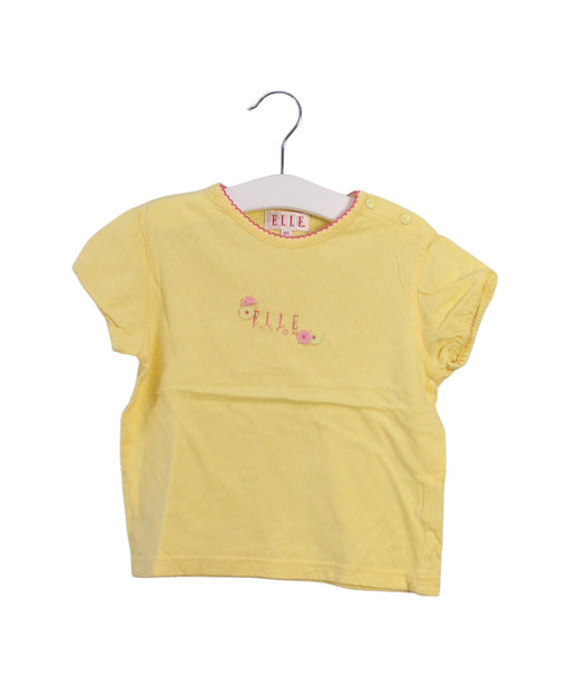 A Yellow Shorts Sets from ELLE in size 2T for girl. (Front View)
