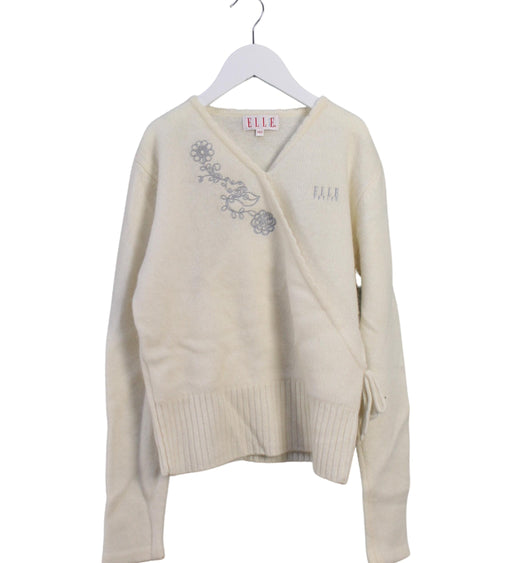 A Beige Knit Sweaters from ELLE in size 10Y for girl. (Front View)