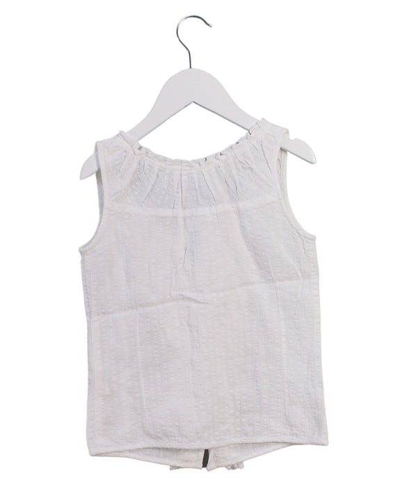 A White Sleeveless Tops from Marco & Mari in size 10Y for girl. (Back View)